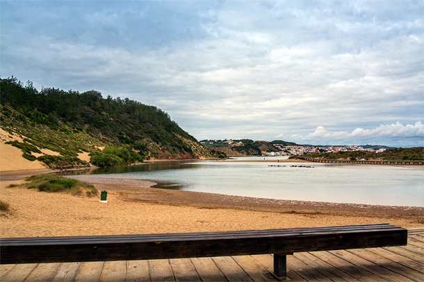 Het strand van Salir do Porto