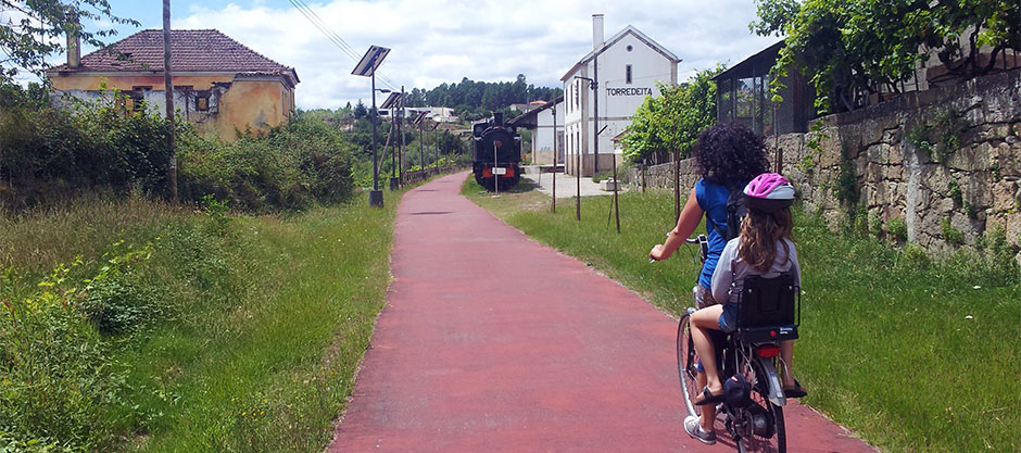 Fietspad Ecopista do Dão in Midden-Portugal