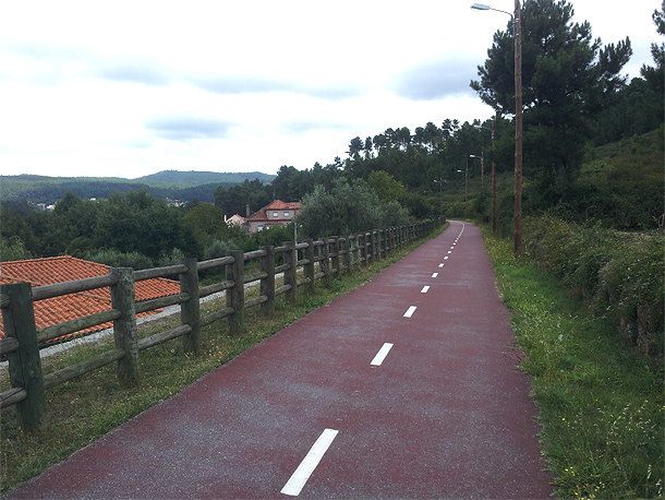 Typisch Portugees landschap onderweg