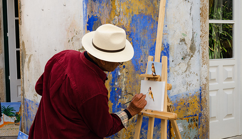 Creatieve schildervakantie in Portugal
