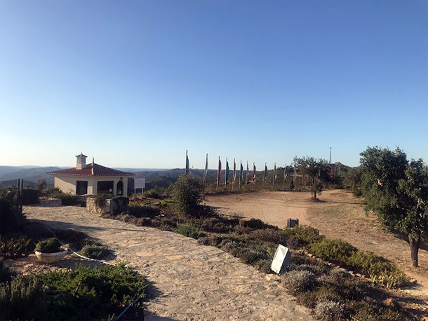 Panoramisch uitzicht vanaf de stupa