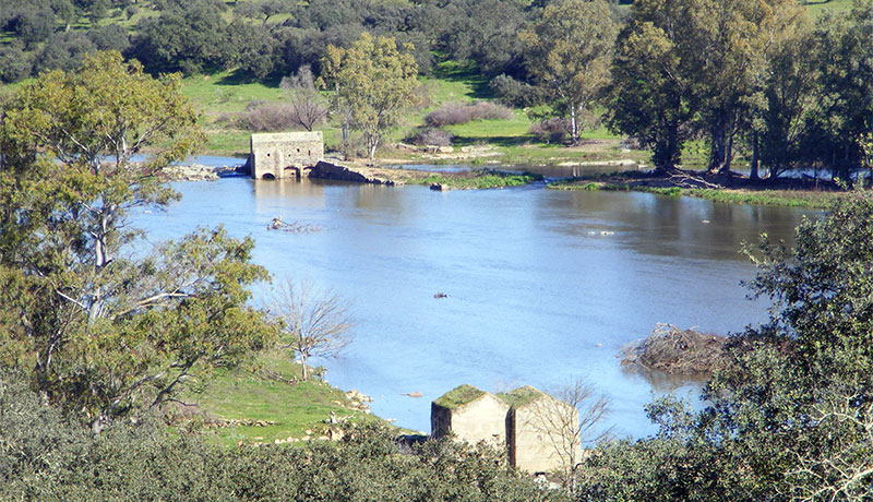 De oeroude rivier Guadiana