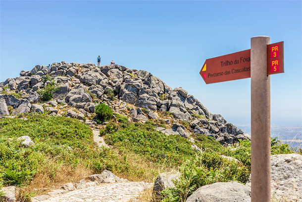 De hoogste berg FÓia in Serra de Monchique