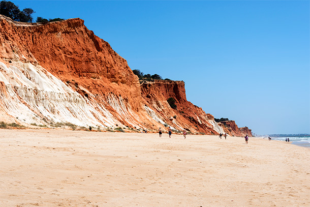 Praia da Falésia bij Albufeira, Algarve