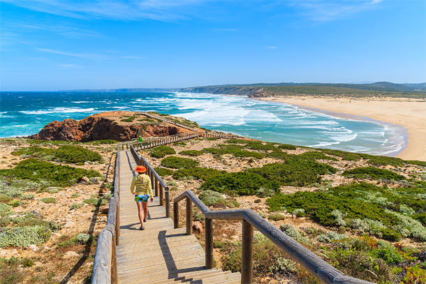 Praia da Bordeira bij Carrapateira, Algarve