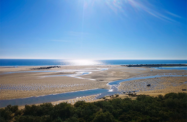 Uitzicht over Ria Formosa vanaf Cacela Velha