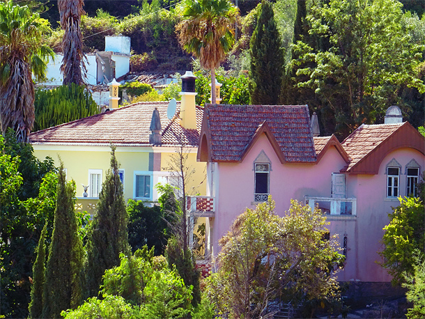 Jugenstil-huizen in Caldas de Monchique