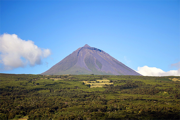 De vulkaan Pico op de Azoren