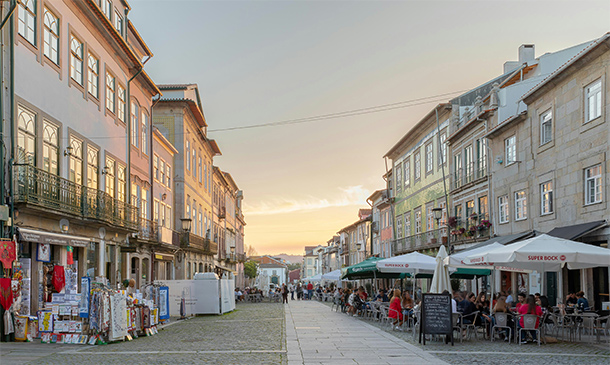 Het centrum van Braga