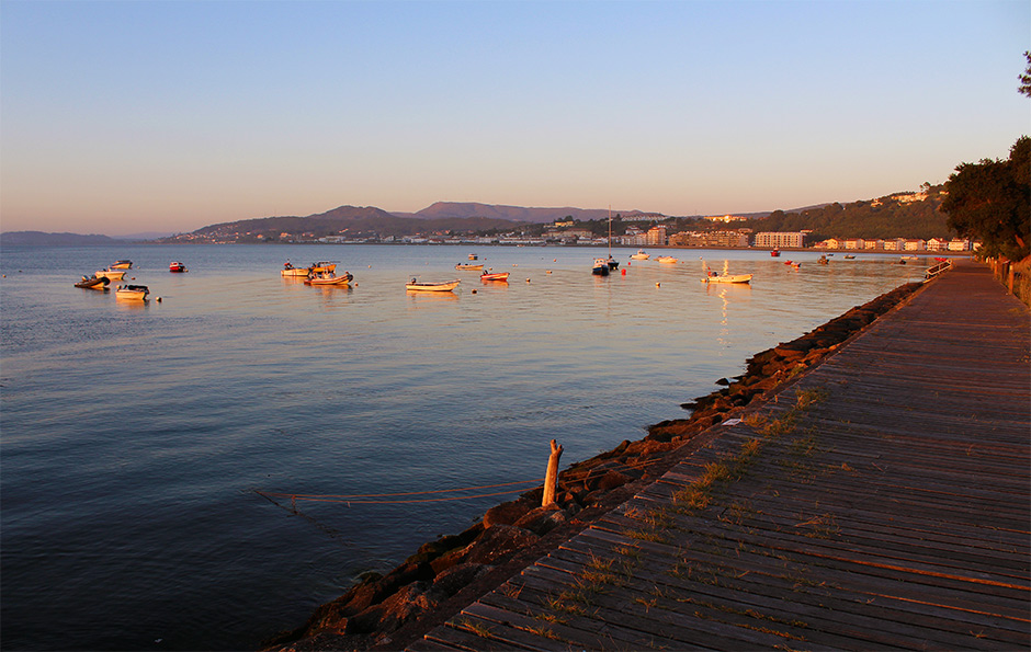 Wandel- en fietspad langs de Rio Minho bij Caminha