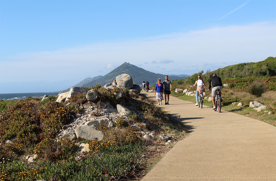 De Ecovia do Litoral Norte, tussen Moledo en Vila Praia de Âncora