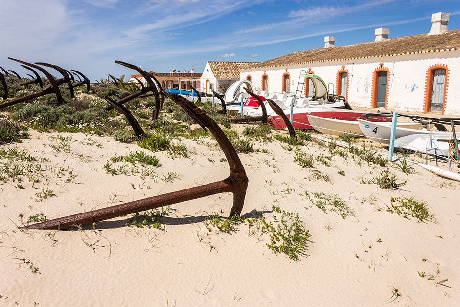 Praia do Barril op het eiland Ilha da Tavira