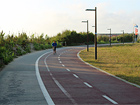 Fietspad langs het strand bij Porto