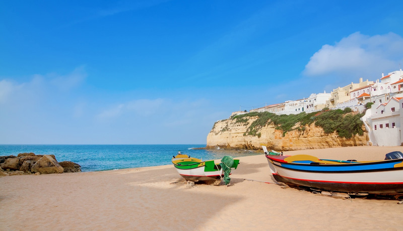 Landschap tijdens je flydrive in de Algarve