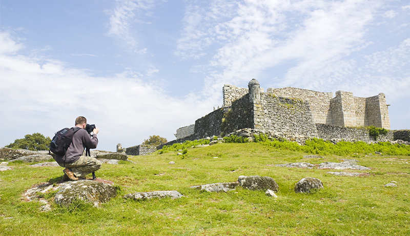 Fotograaf bij Lindoso in Noord-Portugal