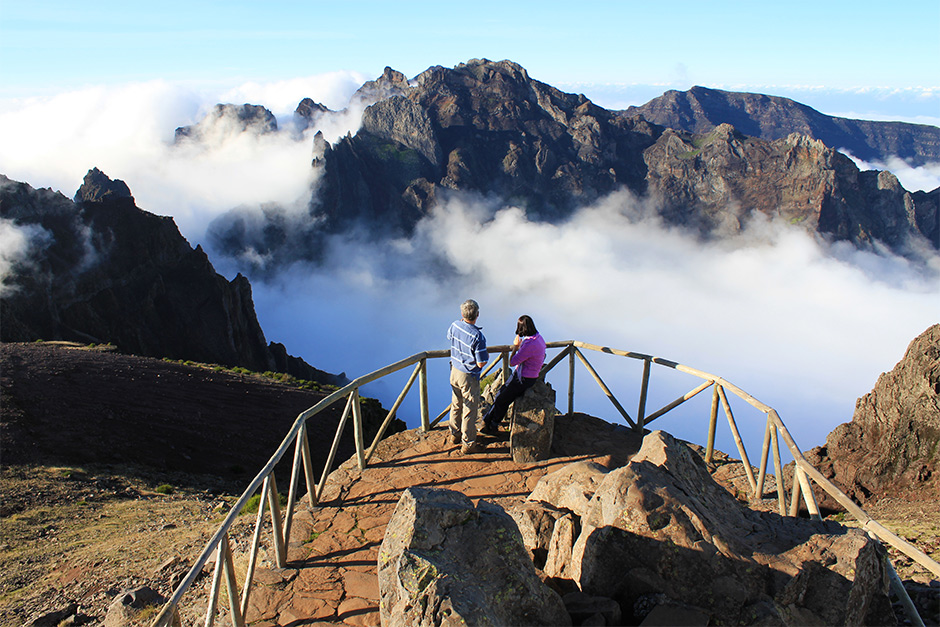 Uitkijkpunt bij Pico do Arieiro