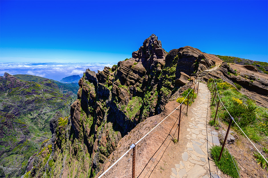 Wandelpad (PR1) van Pico do Arieiro naar Pico Ruivo