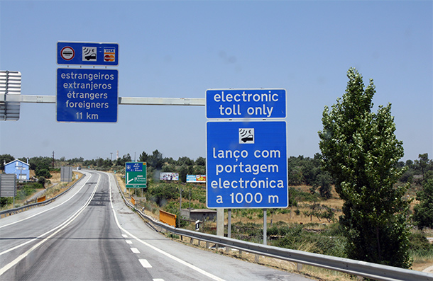 Easy Toll wegwijzer in Portugal