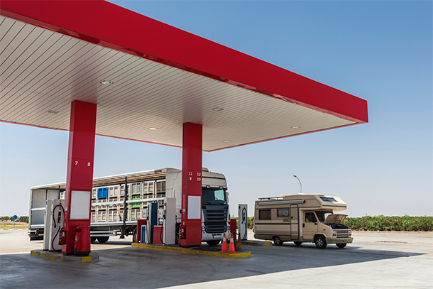 Tankstation in Spanje