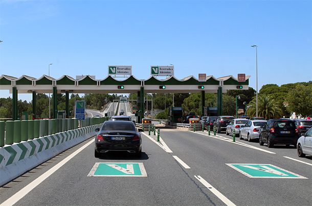 Standaard tolweg in Portugal