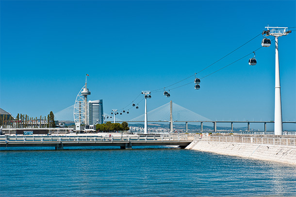 Parque das Nações, Lissabon, kabelbaan