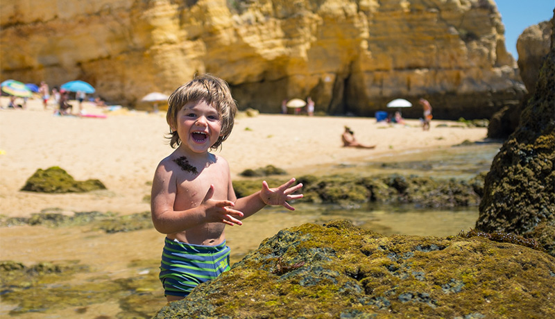 Strandvakantie met kinderen in de Algarve van Portugal