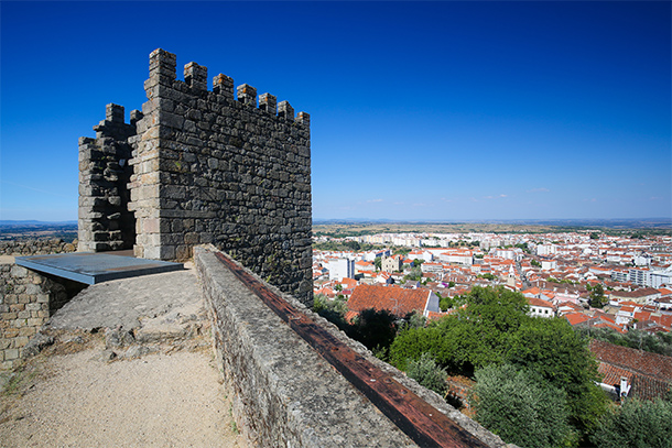 Uitzicht vanaf het kasteel van Castelo Branco