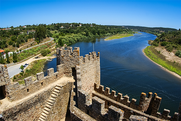 Uitzicht vanaf Castelo de Almourol