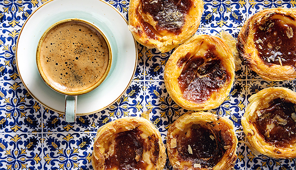 Pastéis de Nata met koffie