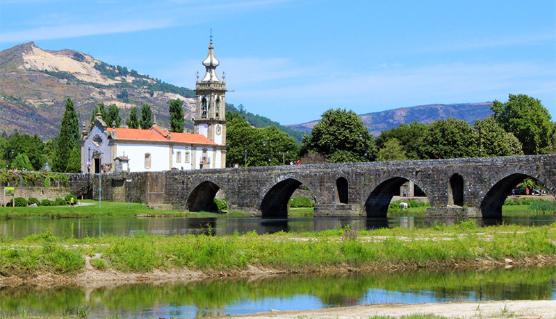 Marktstadje Ponte de Lima, Noord-Portugal