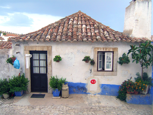 Oud huisje in Óbidos