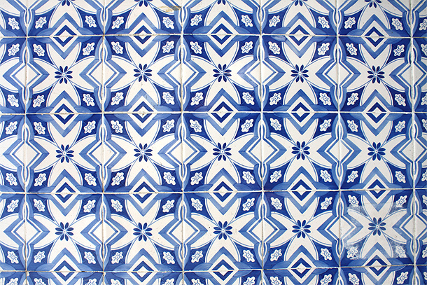 Azulejos met reliëf, Ribeira - Porto