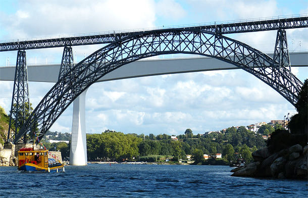 De brug Ponte Maria Pia Porto