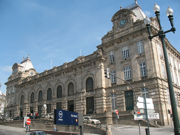 Het treinstation São Bento