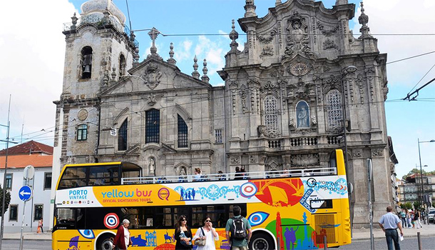 Hop-on hop-off bus in Porto