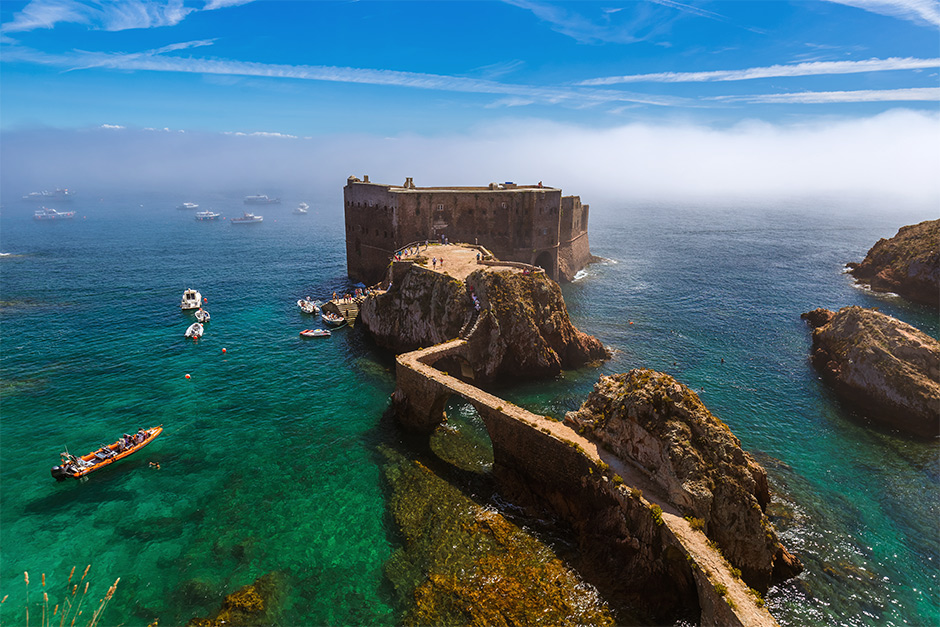 Het fort op Berlenga eiland