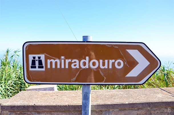 Miradouro bordje