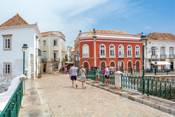 Het centrum van Tavira