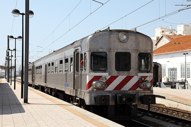 Trein op het station van Faro