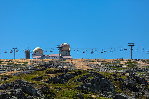 Torre, het hoogste punt van de Serra da Estrela