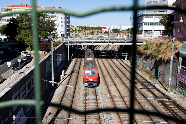De trein van Lissabon naar Sintra