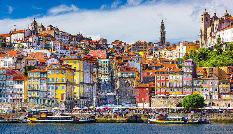Prachtige cityview over Porto