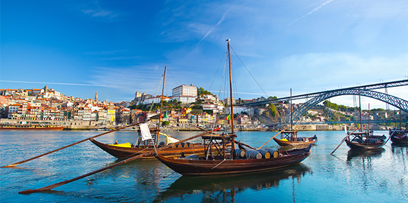 Portboten in Porto
