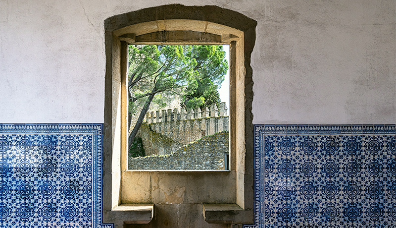 Doorkijkje Convento de Cristo in Tomar