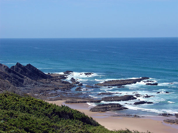 Wandelen in Algarve - het strand van Amareira