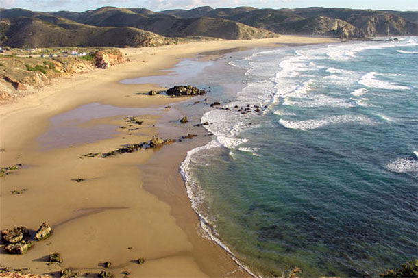 Wandelen in Algarve - het strand van Amado