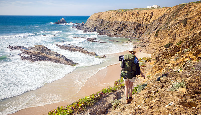 Wandelen aan de kust van de Portugese Algarve