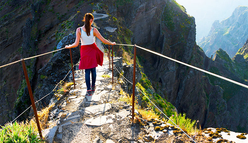 Wandelen op Madeira, eiland van Portugal