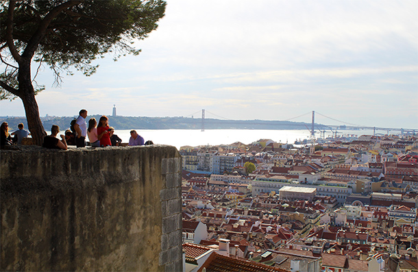 Uitzicht vanaf Castelo de São Jorge