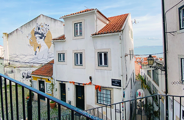 Alfama in Lissabon, straatje